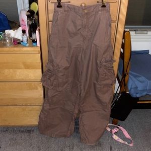 garage wide leg cargo pants